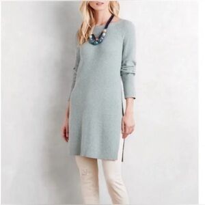 Moth by Anthropologie Light Sage Green Knit Tunic Sweater size Small